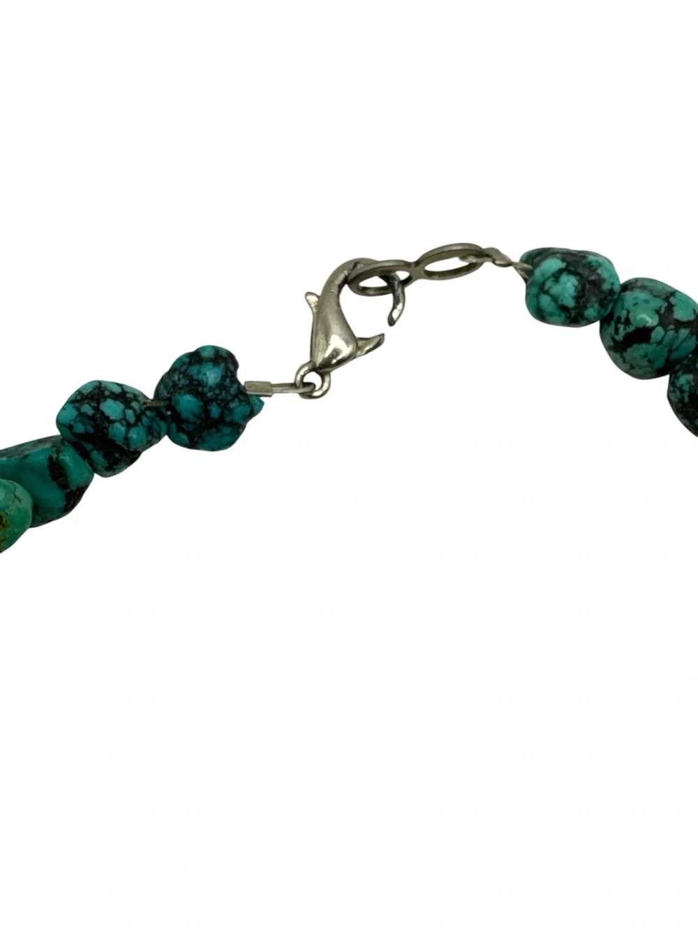 Vintage Chunky Tibetan Turquoise Choker Necklace Chunky Turquoise Choker 15.5”